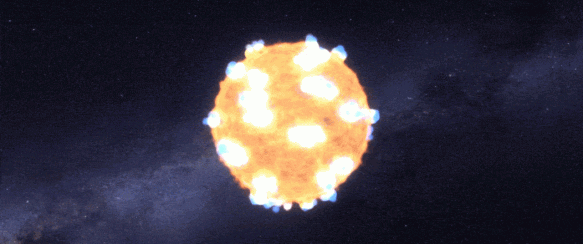Nasa bir yıldızın süpernova patlamasını yakaladı